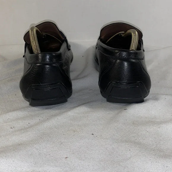 Allen Edmonds Black Leather Bit Loafers